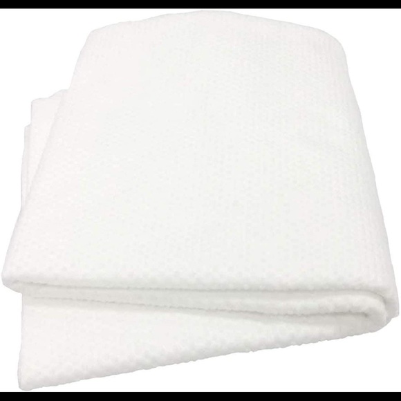 Portable travel pure cotton disposable white soft bath towels 6 pack - Picture 12 of 14